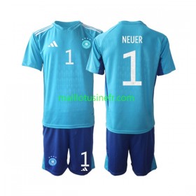 Maillot de Foot Allemagne Manuel Neuer 1 Gardien Domicile Coupe du monde 2022 - Enfant